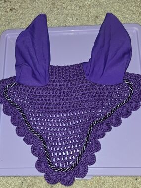 Darker Purple Ear Bonnet